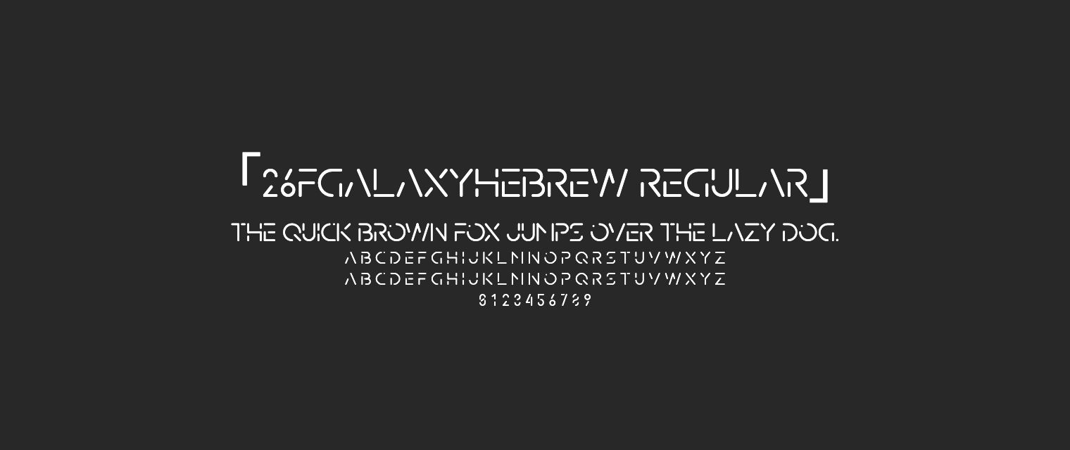 26FGalaxyHebrew-Regular字体预览