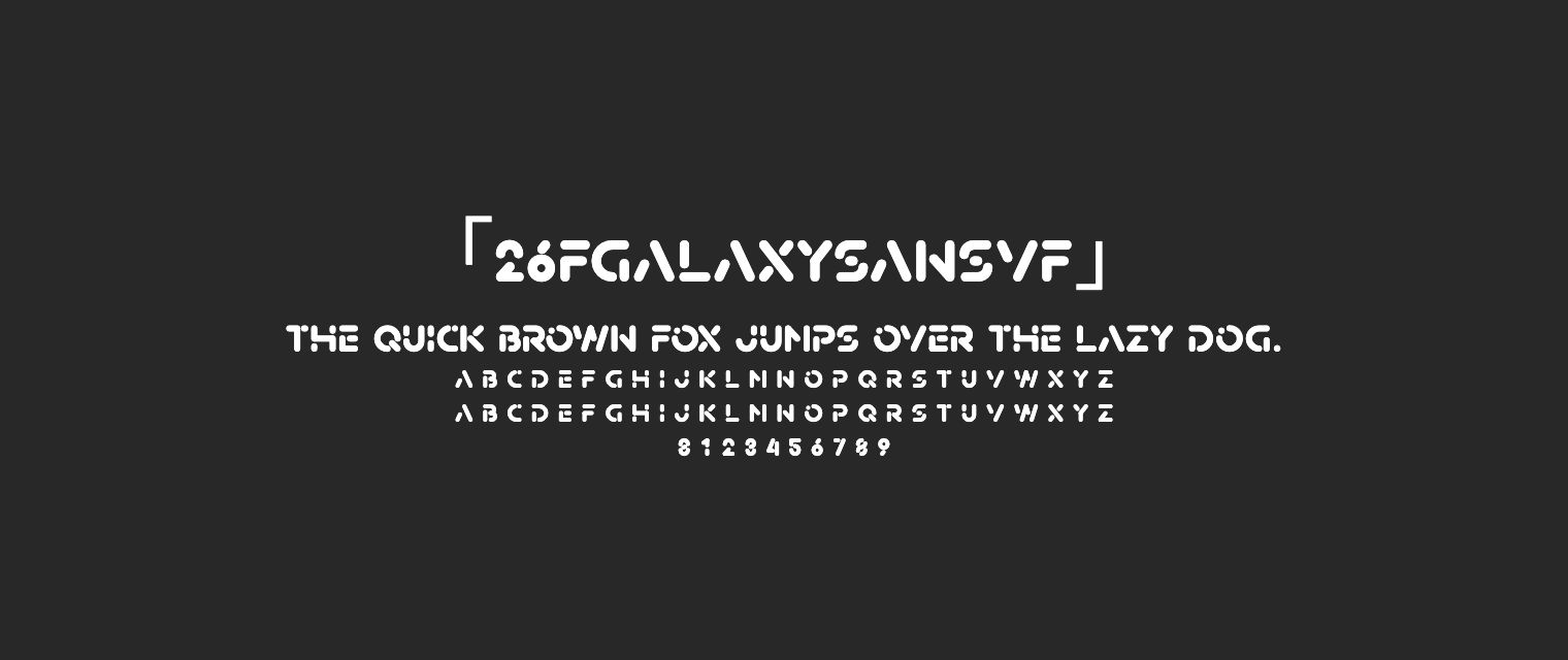 26FGalaxySansVF字体预览