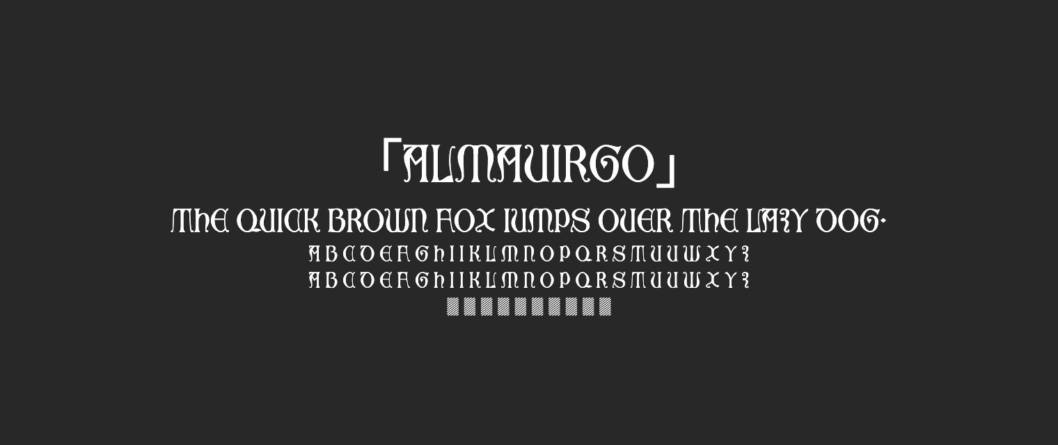 AlmaVirgo字体预览