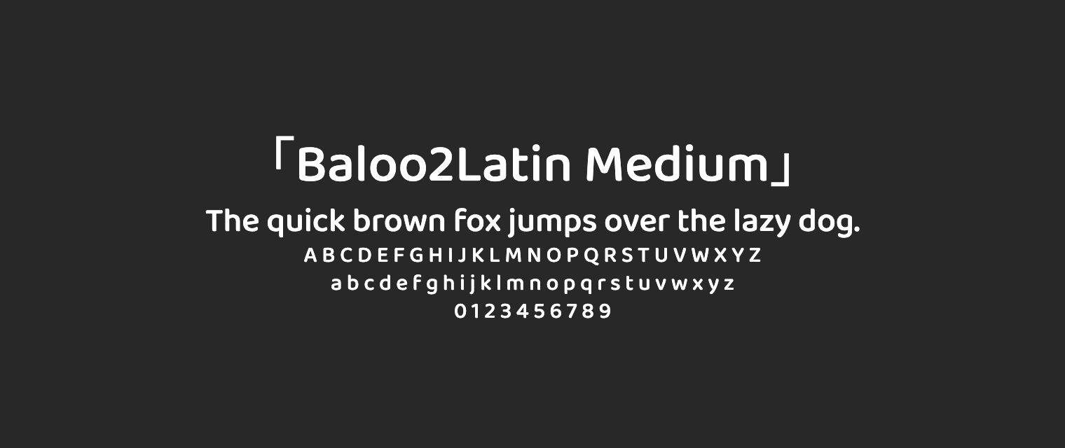 Baloo2Latin-Medium字体预览