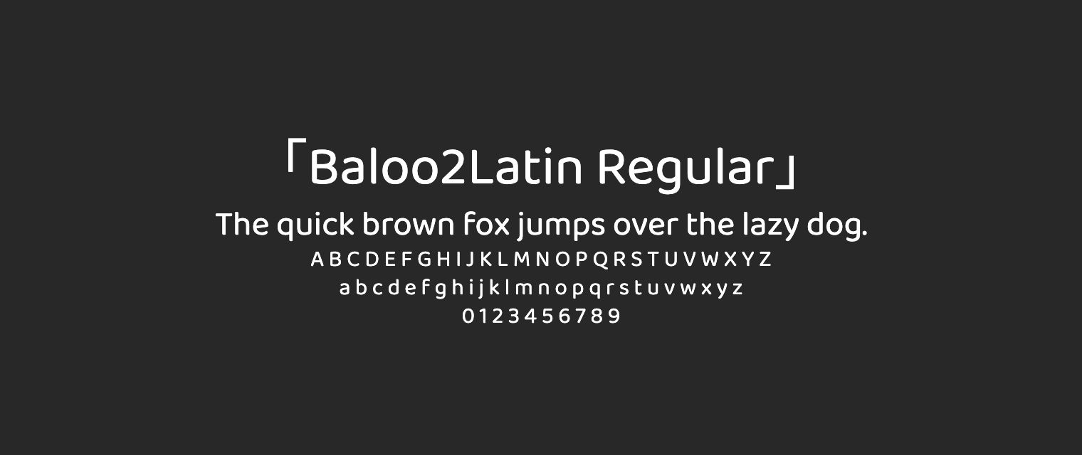 Baloo2Latin-Regular字体预览