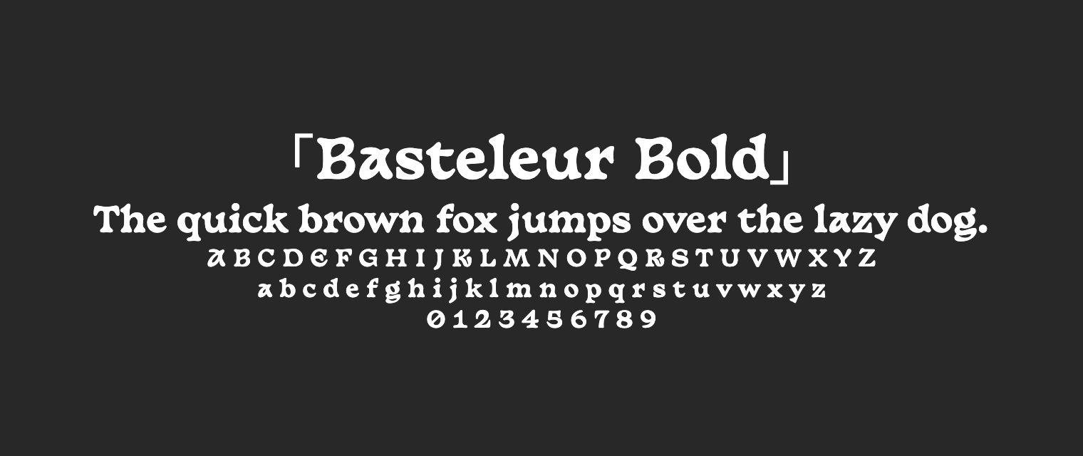 Basteleur-Bold字体预览