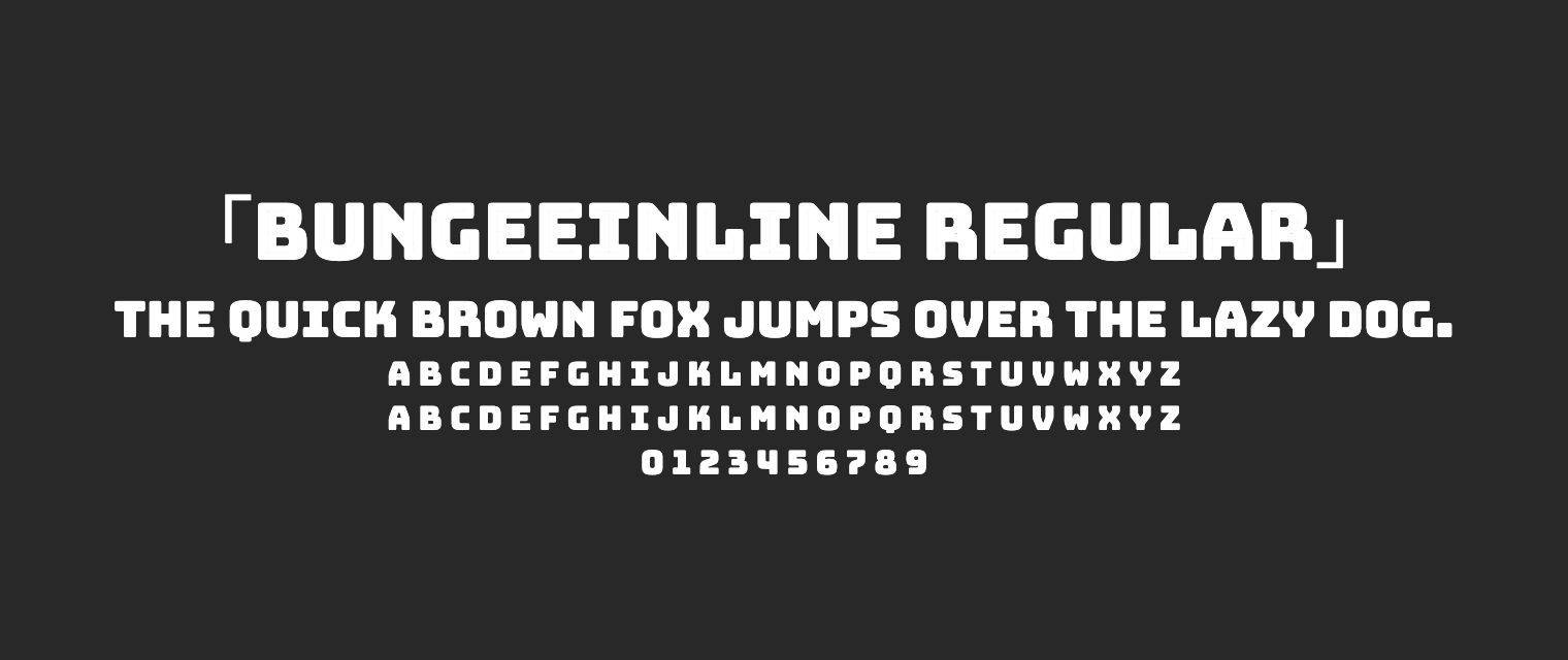 BungeeInline-Regular字体预览