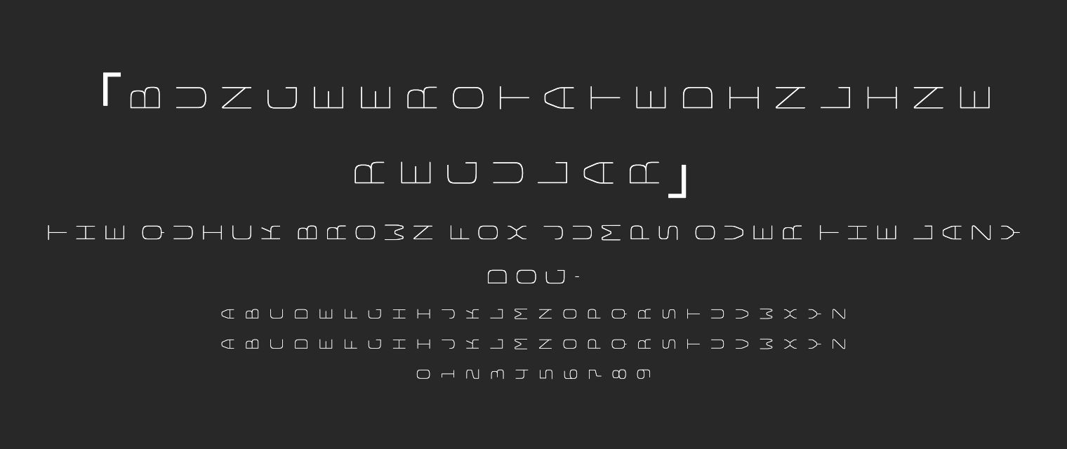 BungeeRotatedInline-Regular字体预览