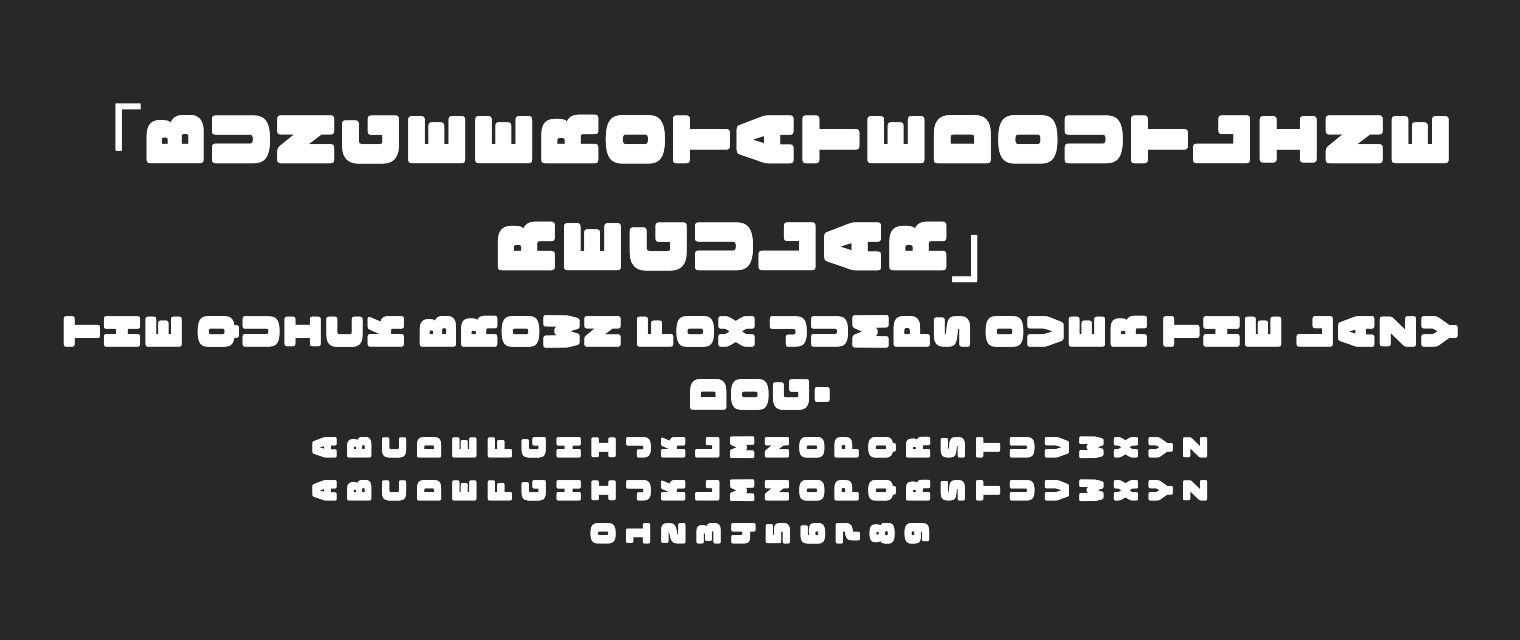 BungeeRotatedOutline-Regular字体预览