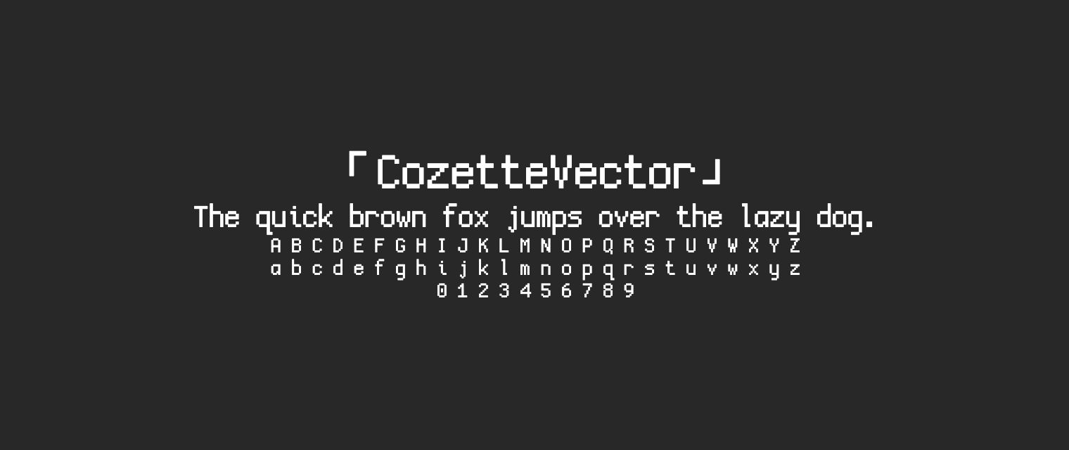 CozetteVector字体预览