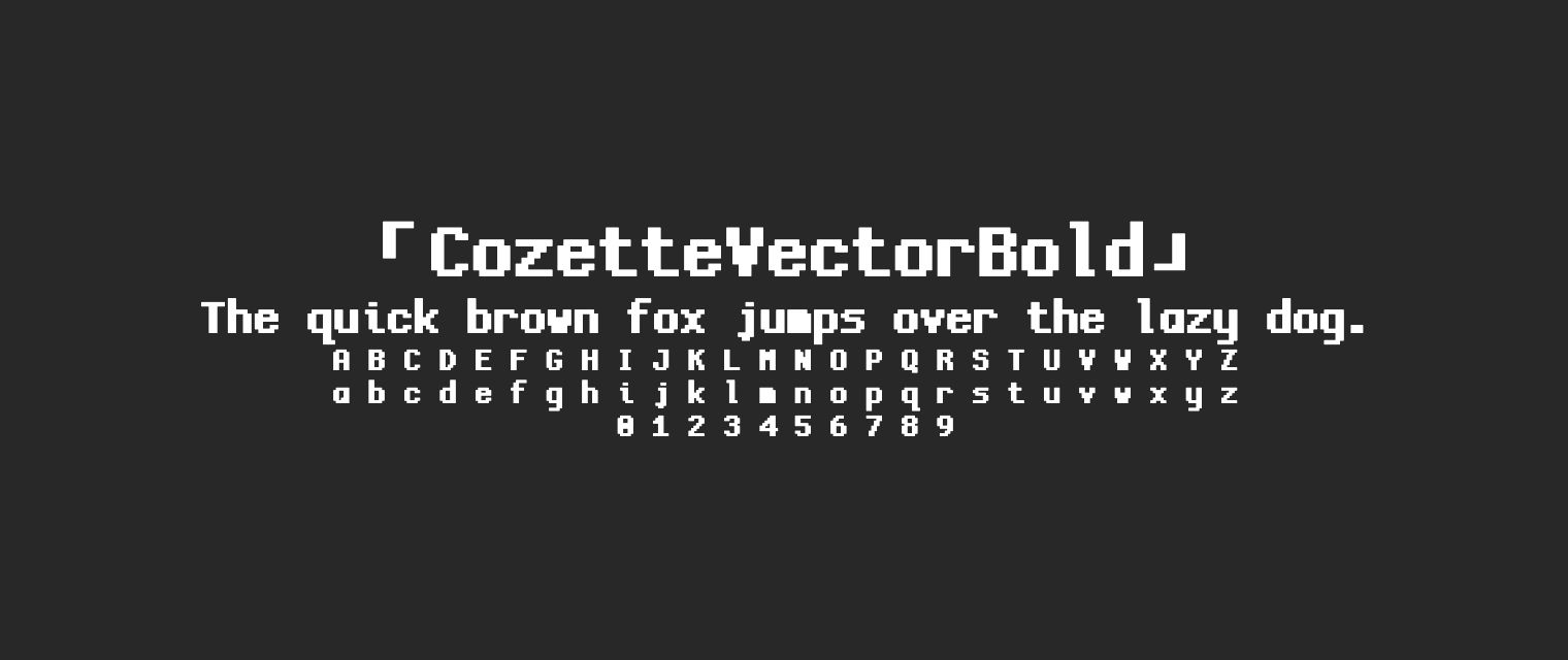 CozetteVectorBold字体预览