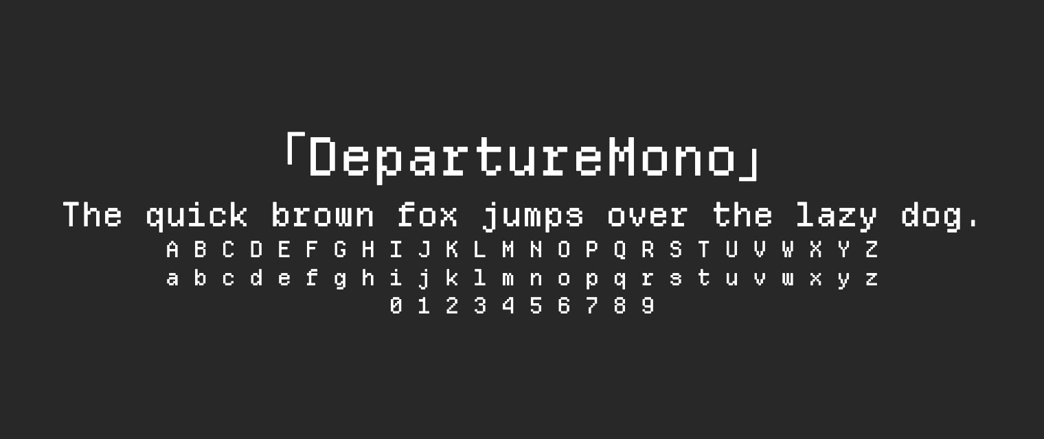 DepartureMono字体预览