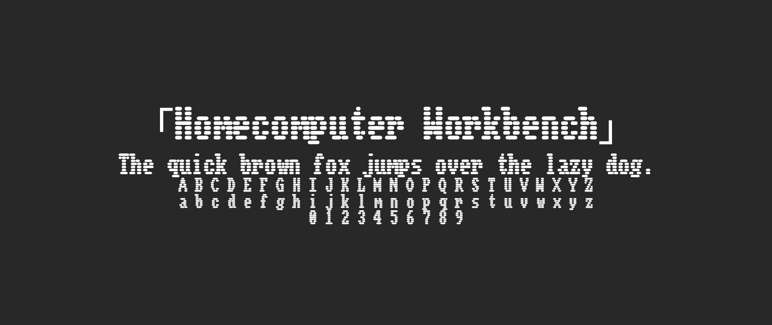 Homecomputer-Workbench字体预览