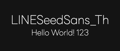 LINESeedSans_Th