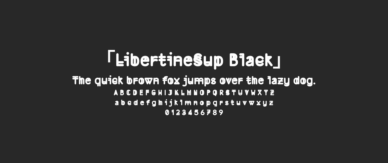 LibertineSup-Black字体预览