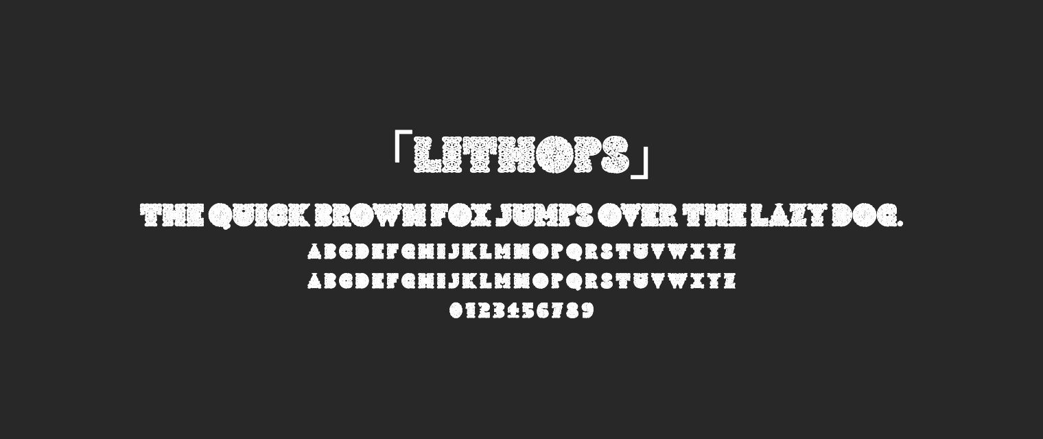 Lithops字体预览