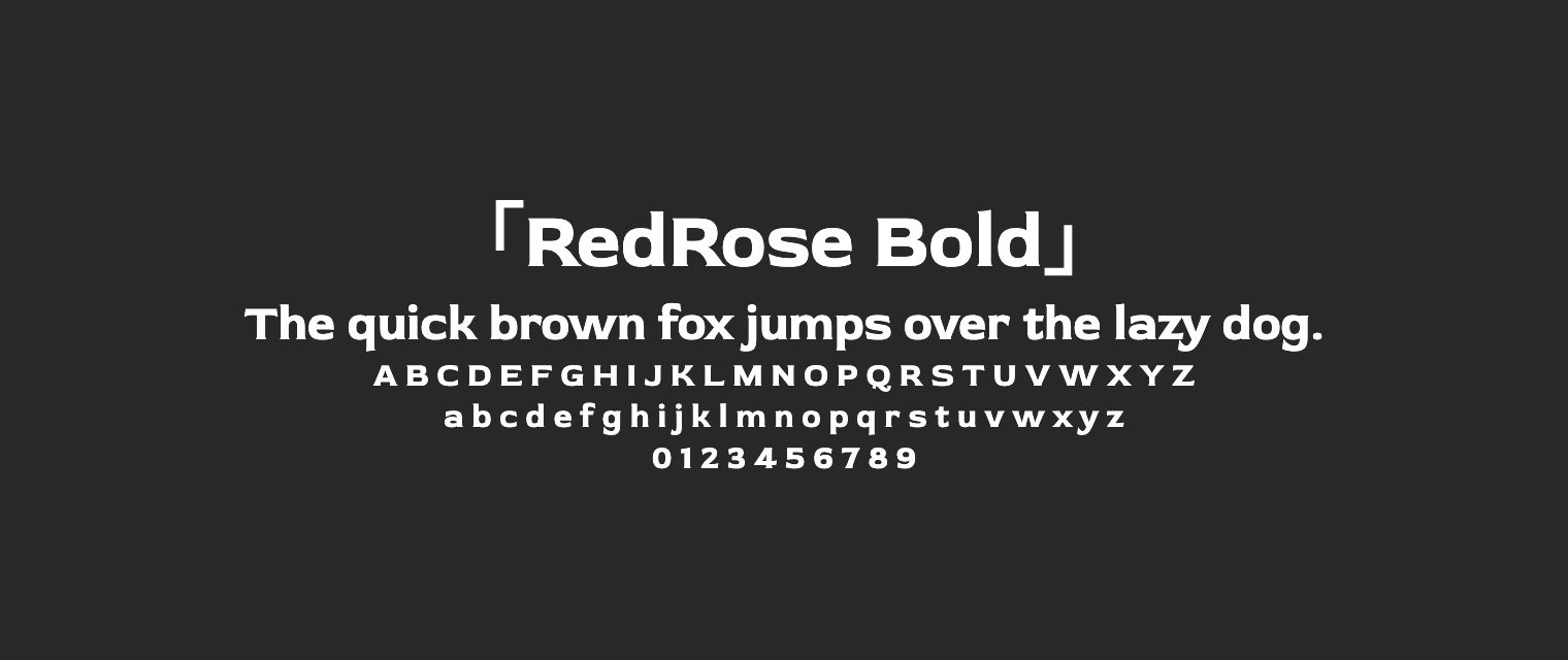 RedRose-Bold字体预览