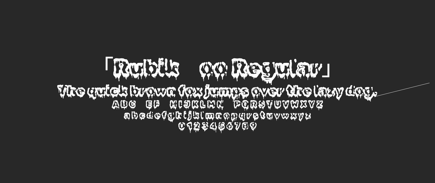 Rubik-Goo-Regular字体预览