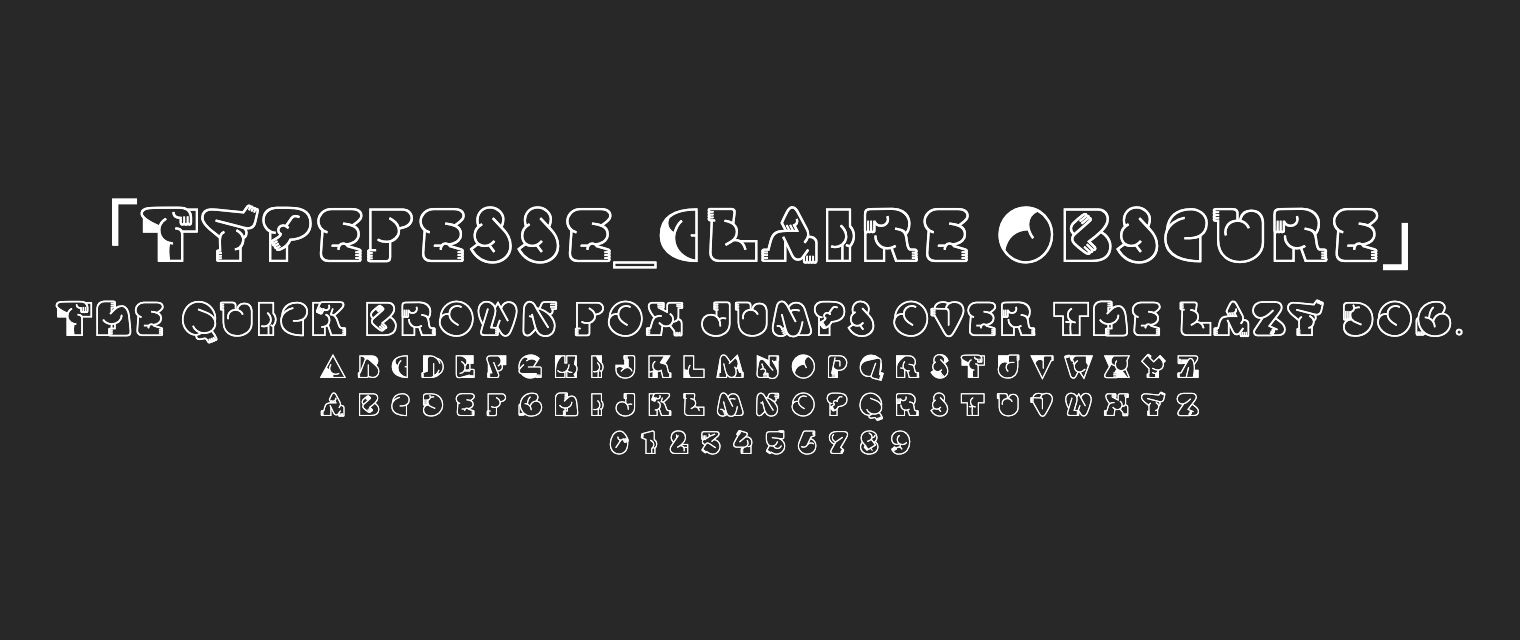 Typefesse_Claire-Obscure字体预览
