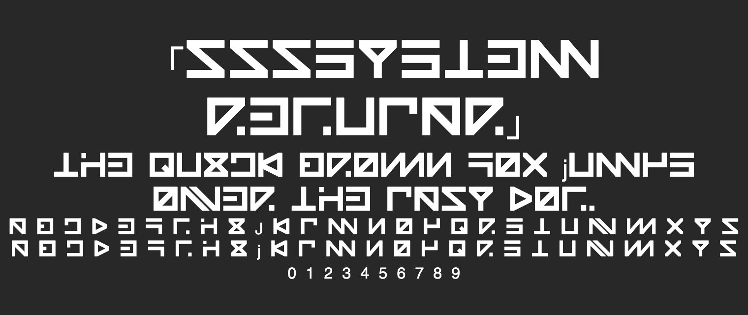 ZZZSystem-Regular字体预览