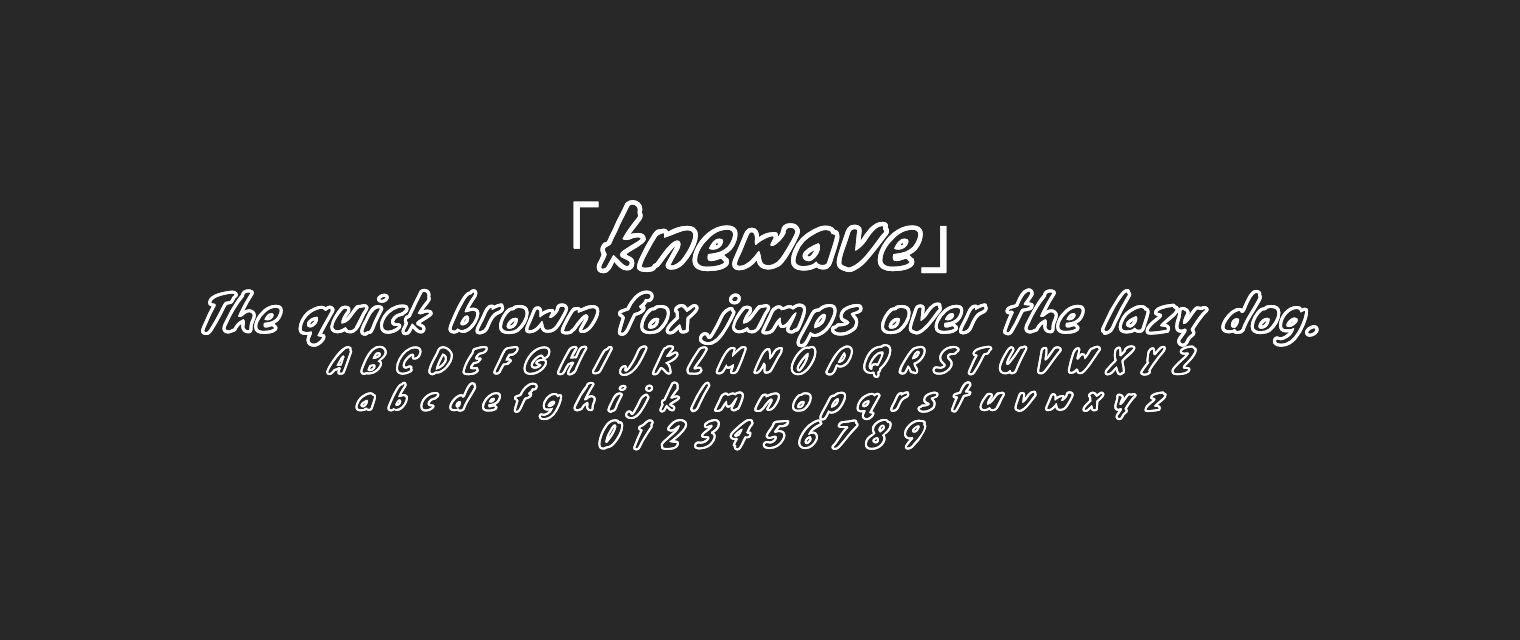 knewave字体预览