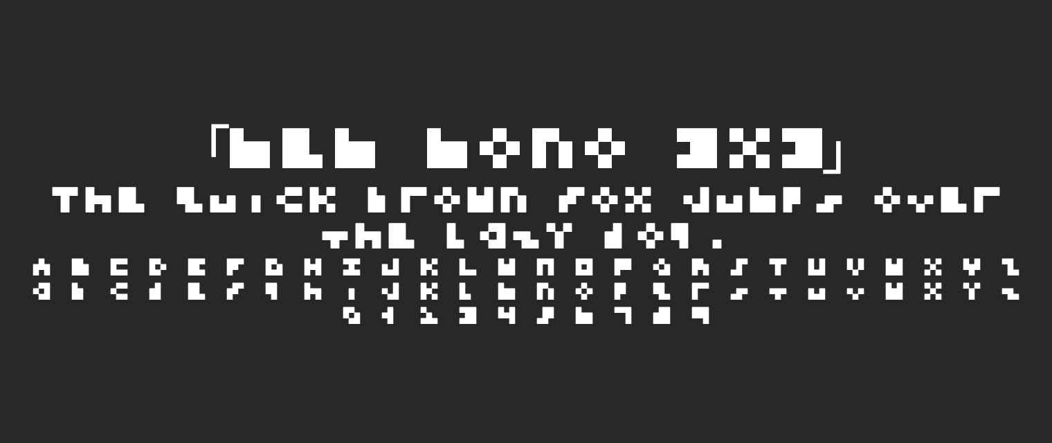 mem-mono-3x3字体预览