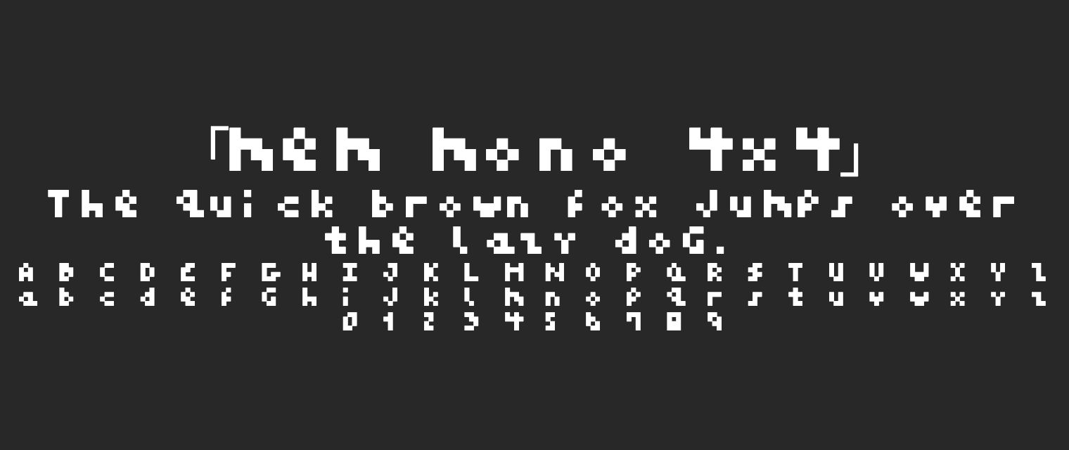 mem-mono-4x4字体预览