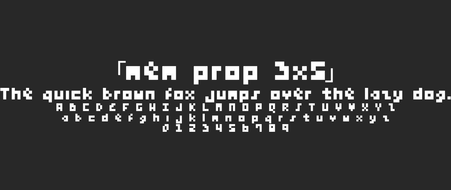 mem-prop-3x5字体预览