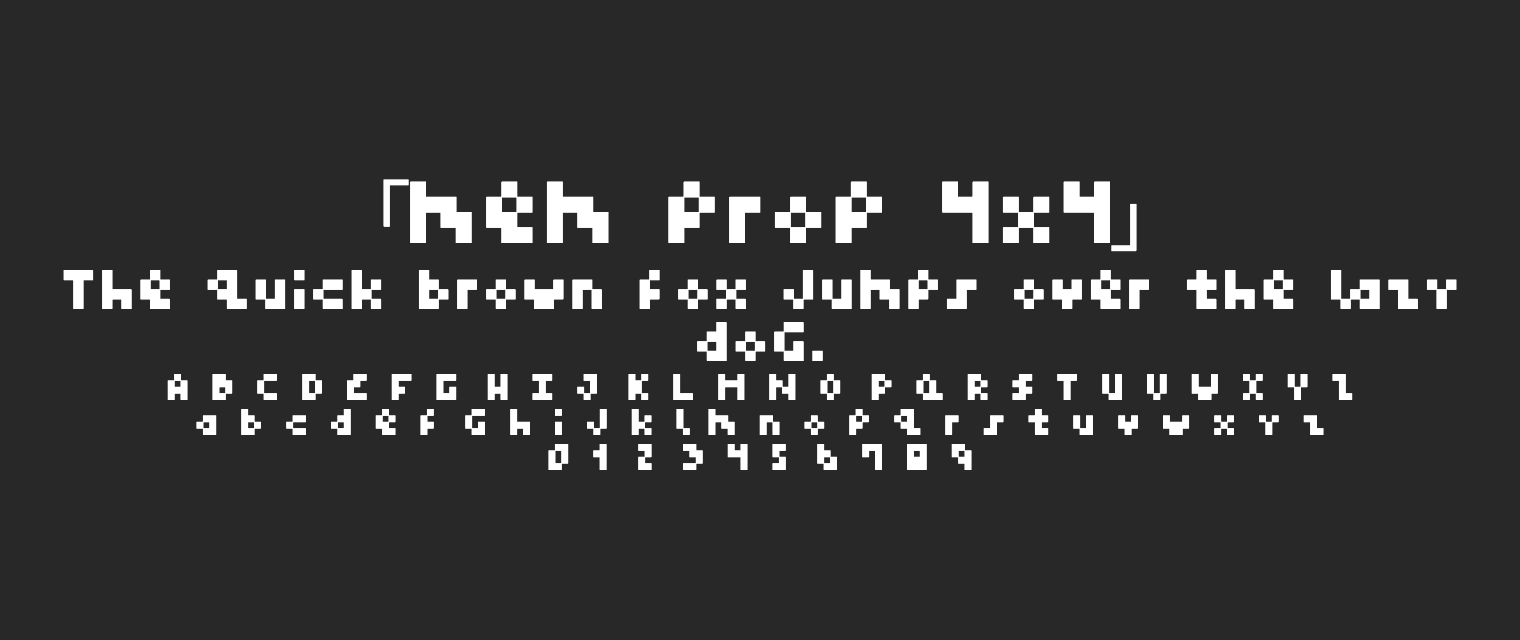 mem-prop-4x4字体预览