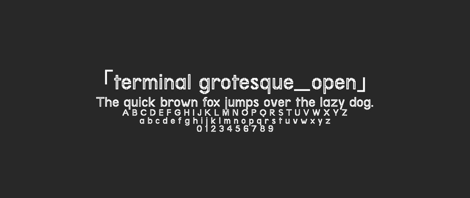 terminal-grotesque_open字体预览